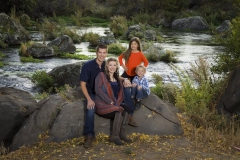 A family picture outdoors on  location by Addison Photography.