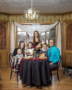 A family picture in the studio at Addison Photography.