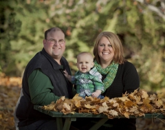A family picture outdoors at Addison Photography.