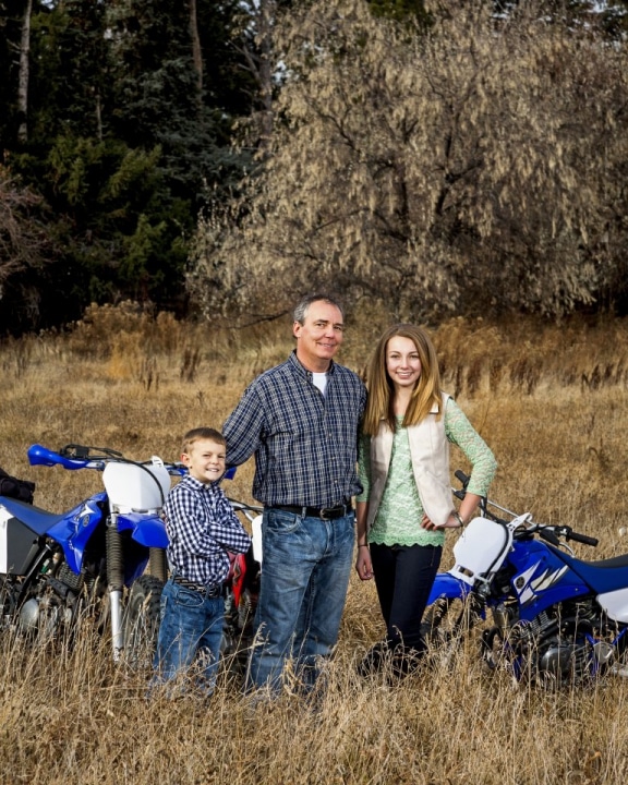 Our pasture is a 'hidden in plain sight' place we use for outdoor family photos at Addison Photography.